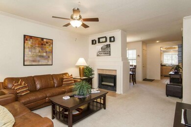 Living Rm with Fire Place, Fan/Light