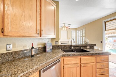 Granite countertops & upgraded double sink
