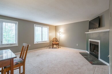 Lots of natural light in this space and a great view of the pond