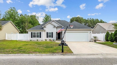 View of front of home featuring an attached garage