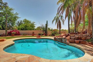 Sparkling Pool with Water Feature