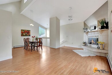 Open Living Room & Dining Area
