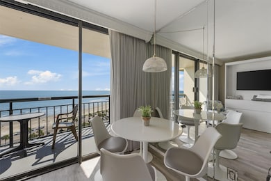 A chic, intimate dining area, positioned to captur