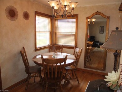 Dining area off the living room.