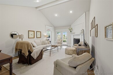 Wonderful family room, with hardwoods, beamed vaulted ceiling