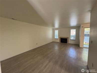 Spacious Living Room with Fireplace!