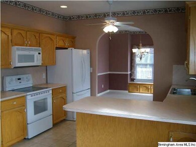 Large Kitchen, lots of cabinets and counter space.