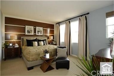 Luxurious master suite, as shown in the model