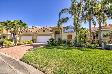 Florida friendly trees and shrubs accent this trop