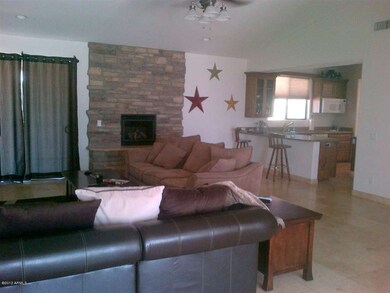 Living Area and Kitchen