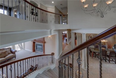 Beautiful staircase with amazing ironwork showcase