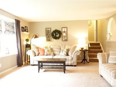 Beautiful OPEN living room with plenty of space