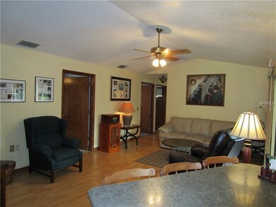 Family room next to kitchen