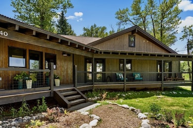 Covered front porch entry directly facing the even