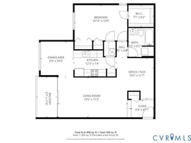 Convenient room layout