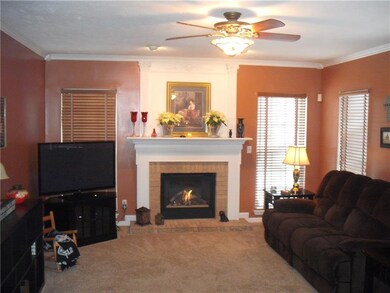 Family room attached to kitchen