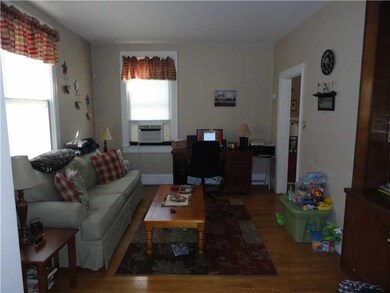 Family Room. Family room off the kitchen with buil