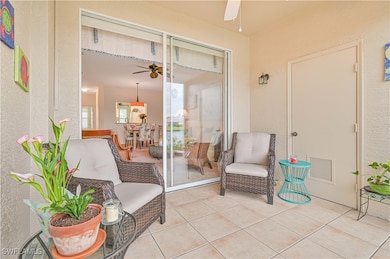 View of patio / terrace featuring ceiling fan