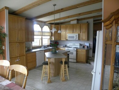 open kitchen with island