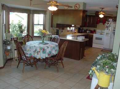 view of kitchen and kit eating area