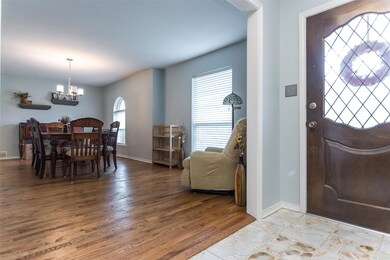 Off entry is the combination living and dining room