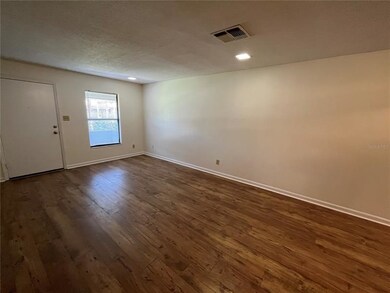 Living room with new plank style flooring