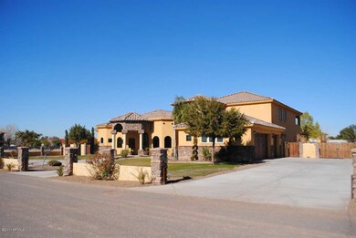 Side of House with Attached Garages