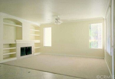 Spacious Family Room with Fireplace and Media Cent