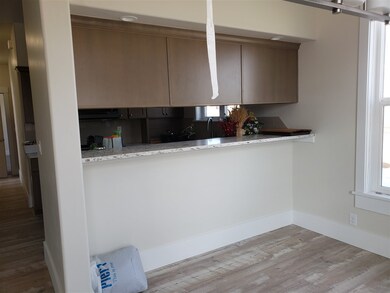 Bar overlooking kitchen