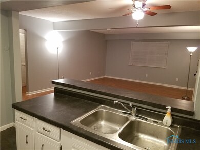 Kitchen out to dining/living room