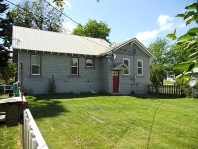 A view of the rear of the home