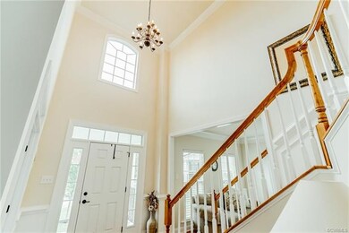 Palladian window brings in ample natural light.