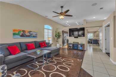 Living area featuring a wealth of natural light, v