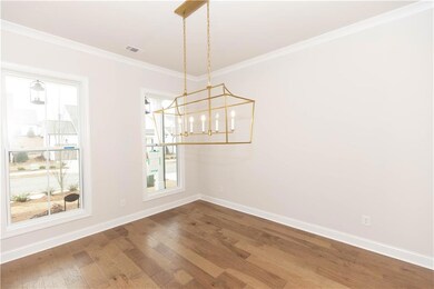 This dining room is large enough for the entire fa