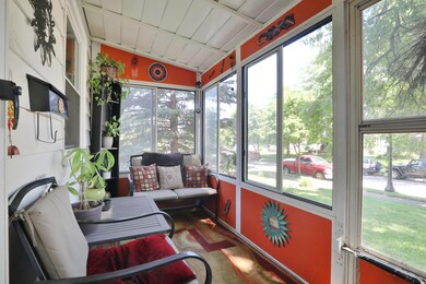 A private front porch