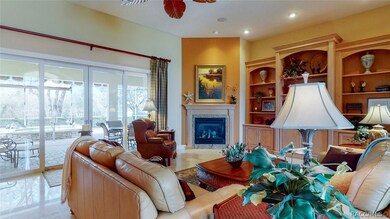 Fireplace and custom entertainment built in