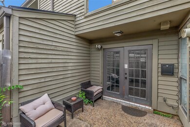 View of patio featuring french doors