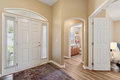 Bright and airy foyer