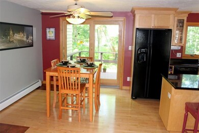 Dining Area with Slider out to a...
