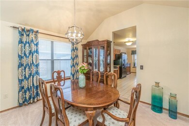 Formal Dining room with new updated chandelier