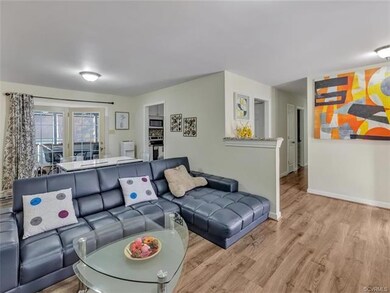 Great open family room with French doors to rear s