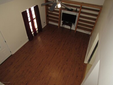living room view from above