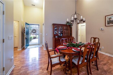 The entryway leads into the great room.  This is t