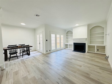 Living room and dining area