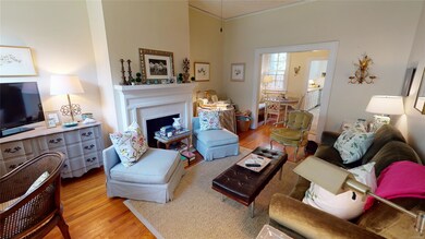 Large Living room with fantastic light and firepla