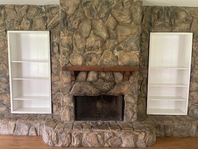Details with wood-type flooring and a fireplace