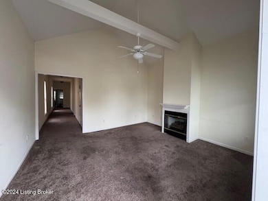 Living Room w/ Valuted Ceiling