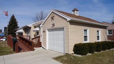 Front exterior garage