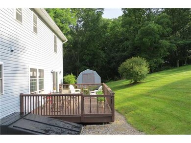 Patio/Deck. Closer view of deck and storage shed t