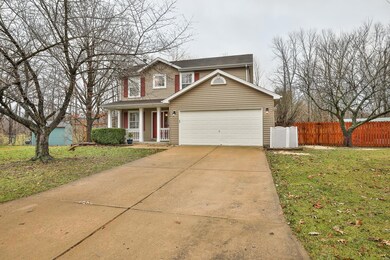 Concrete driveway leads to the 19x19 two car Garag